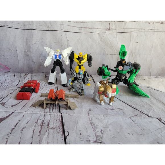 Lot Of 7 Transformer Toys Mixed Brands Figures - Picture 1 of 15